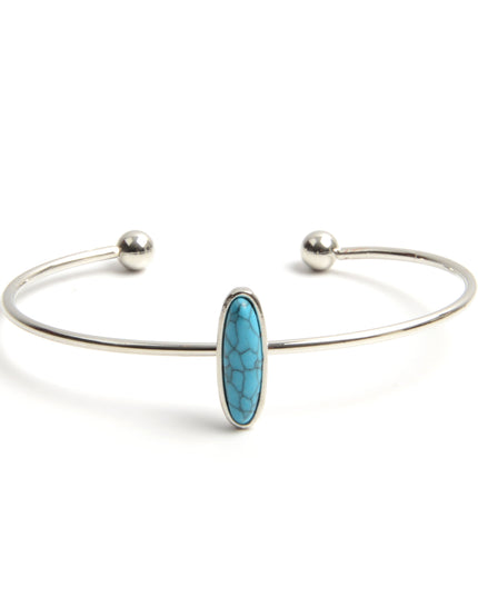 Oval Gemstone Bracelet