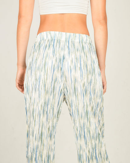 Krepphose – gestreift | Stilvoll und bequem