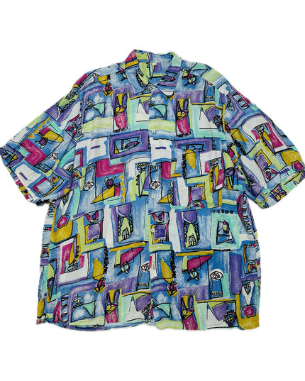 Vintage Krikszkraksz Button-Up-Hemd – Weihnachtspullover-Kollektion