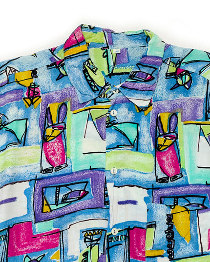 Vintage Krikszkraksz Button-Up-Hemd – Weihnachtspullover-Kollektion