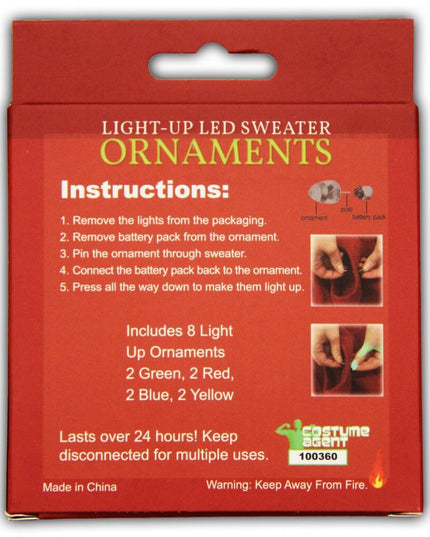 LED-Ornamente für Weihnachtspullover