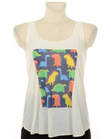 Lockeres Tanktop – Dinosaurier-Design für alle