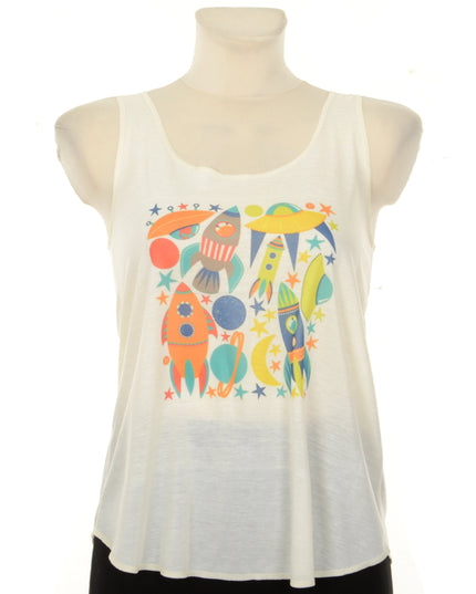 Lockeres Tanktop – Raketenmotiv für alle