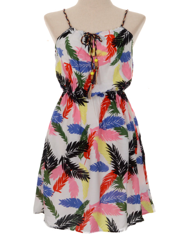 Summer Dress - Leaf Pattern