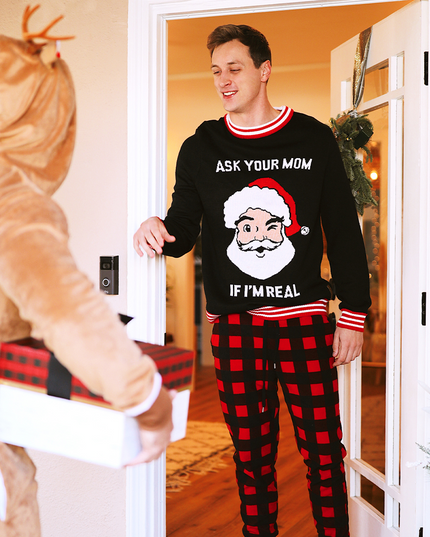 Men's Ask Your Mom Ugly Christmas Sweater