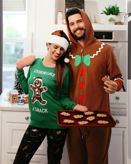 Men's Gingerbread Man Jumpsuit