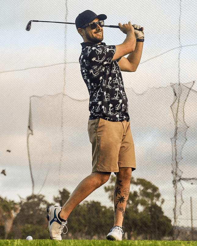 Men's Monochrome Moonlight Golf Polo