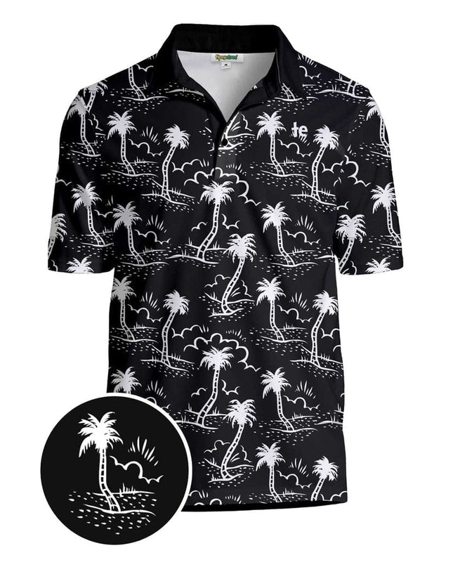 Men's Monochrome Moonlight Polo Shirt