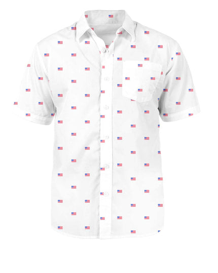 Men's USA Grand Ol' Flag Button Down Shirt