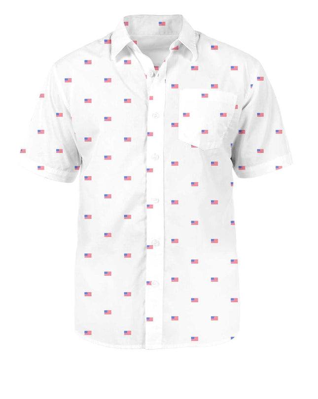 Men's USA Grand Ol' Flag Button Down Shirt