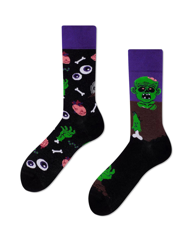 Viele Morgen Socken - Das Zombie-Design