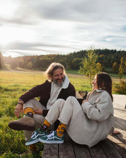 Viele Morgen Socken - Herbst-Teddy