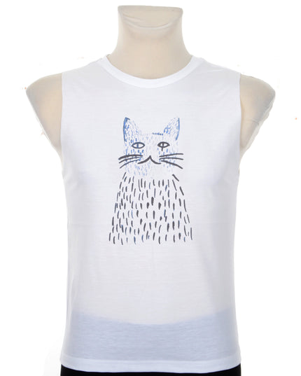 Tank Top - Cat Graphic for Men and Women