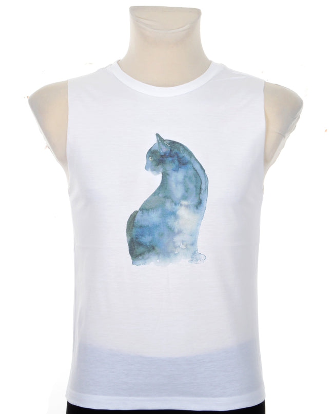 Unisex Cat Halloween Tank Top