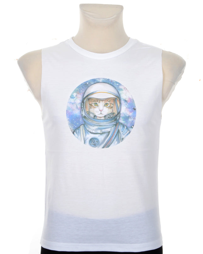 Tanktop – Katzen-Astronauten-Design für Damen und Herren