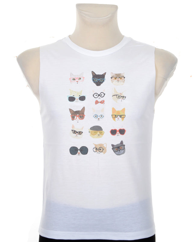 Tanktop – Katzenmotiv für Damen und Herren