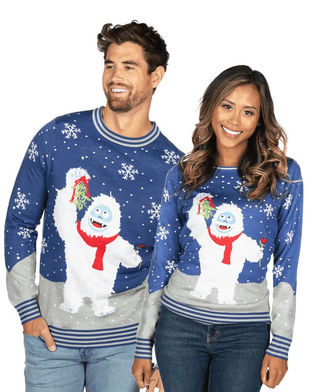 Matching Romantic Bumble Couples Ugly Christmas Sweater