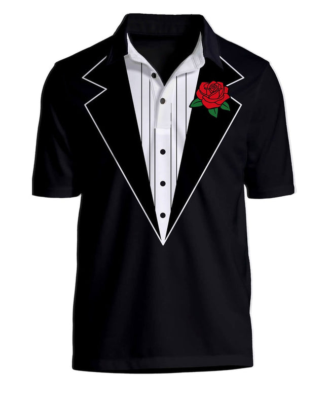 Men's Tuxedo Golf Polo