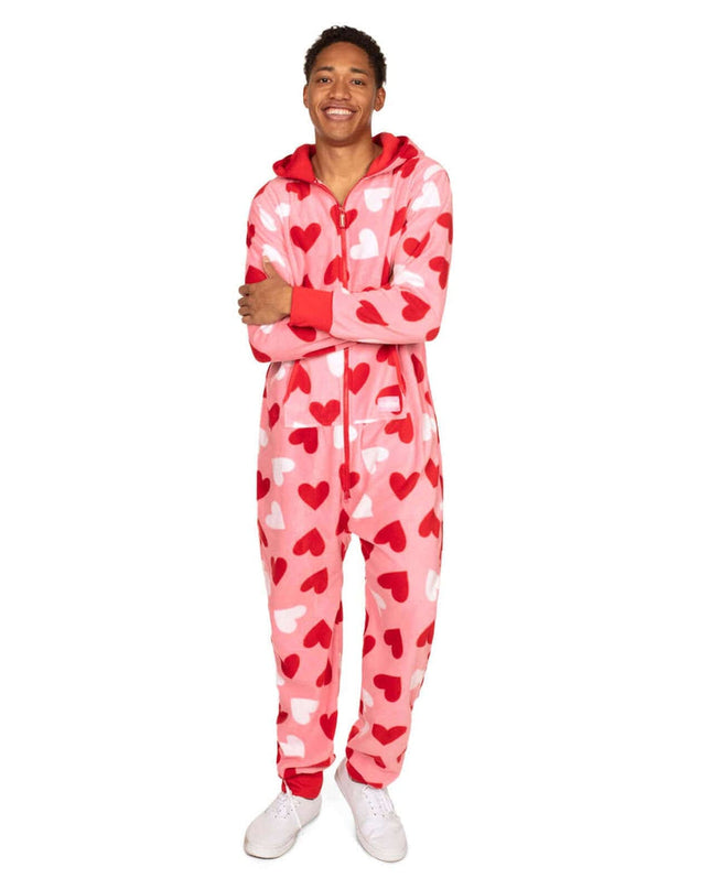 Men's Full Hearts Jumpsuit