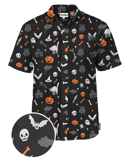 Men's Halloween Night Button Down Shirt