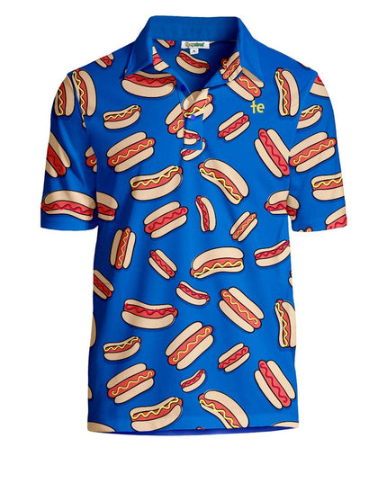 Men's Hot Dog Disc Golf Polo
