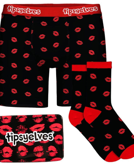 Men's Kiss Attack Boxers & Socks Gift Set