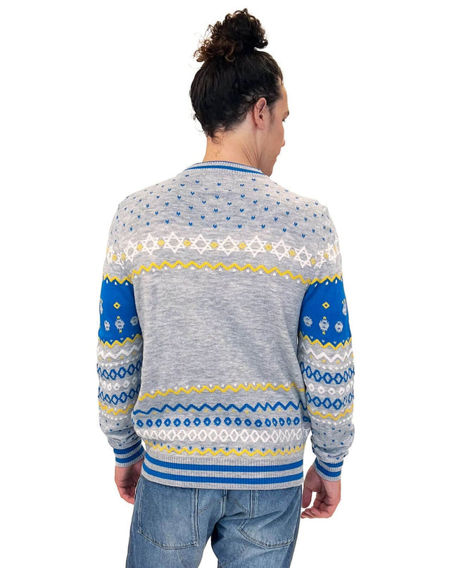 Men's Reversible Sequin Hanukkah Sweater