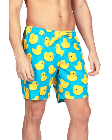Rubber Ducky Stretch Swim Trunks - 7.5" Inseam