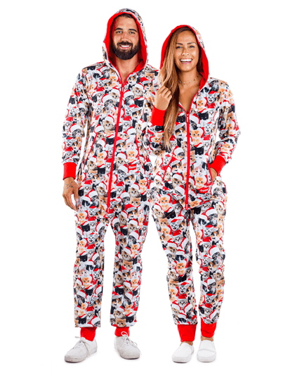 Matching Meowy Catmus Couples Jumpsuits