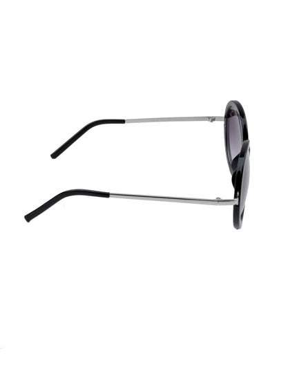 Breiter runder schwarzer Ohrring – ein auffälliges Accessoire, das Ihren Look aufwertet