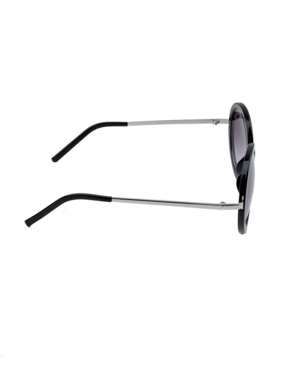 Breiter runder schwarzer Ohrring – ein auffälliges Accessoire, das Ihren Look aufwertet