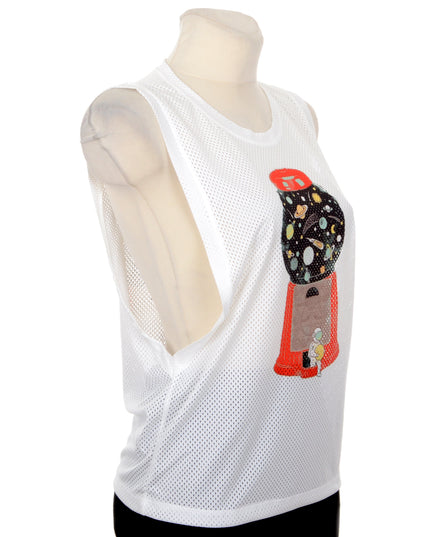 Ärmelloses Top mit Galaxienmuster für Damen und Herren