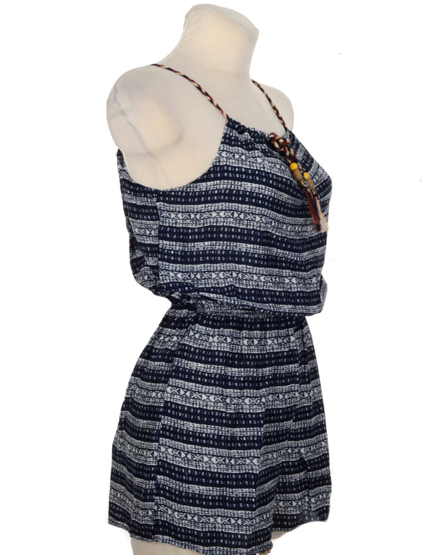 Tied Striped Romper I