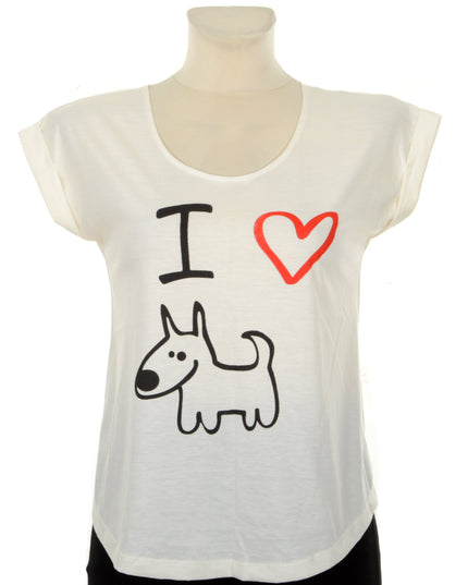 Lockeres Oberteil – Hundemotiv für Damen und Herren