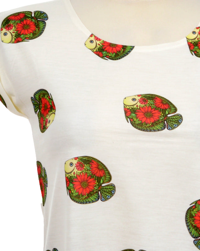 Lockeres Fisch-Top – Herren, Damen, Kinder, im Angebot