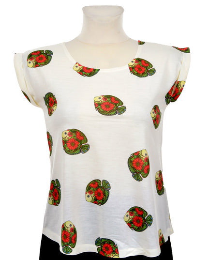 Lockeres Fisch-Top – Herren, Damen, Kinder, im Angebot