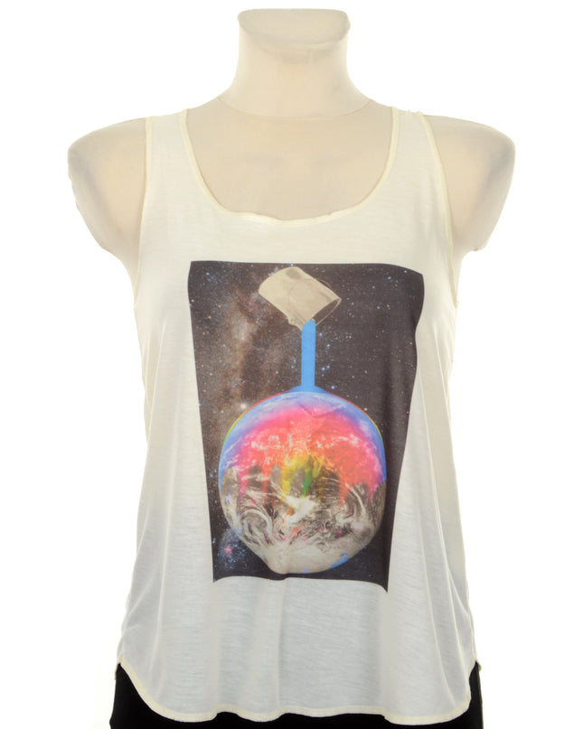Lockeres Tanktop – Earth Design für Damen und Herren