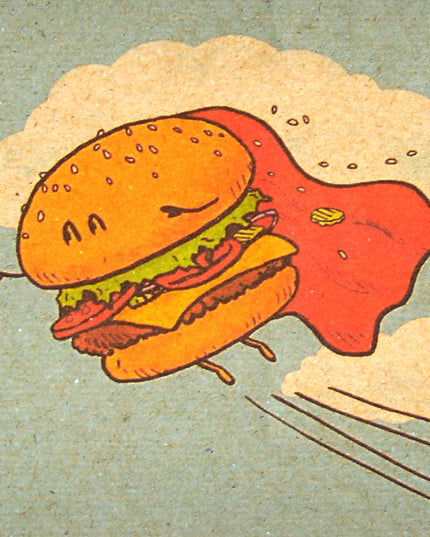 Burger-Notizbuch | Lustiges Design für Feinschmecker