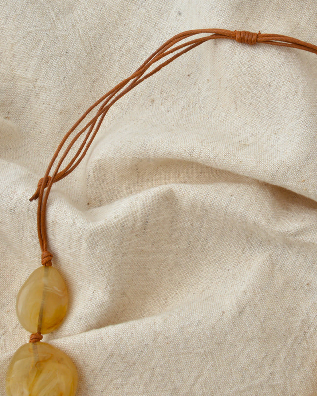 Necklace - Brown Bead for Holiday Style