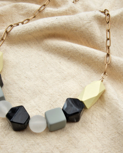 Matte Geometry Necklace Accessories