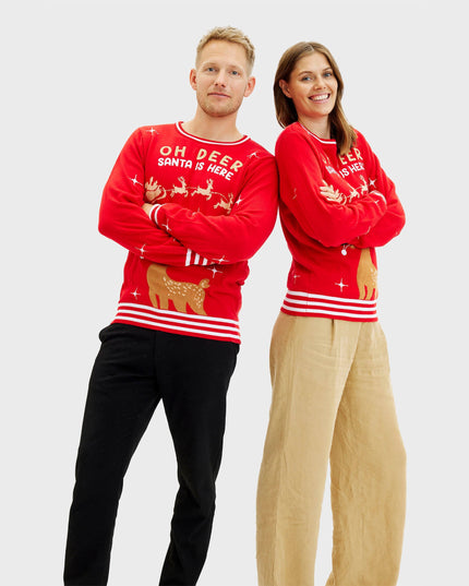 Oh Deer Men's Christmas Sweater for Festive Fun