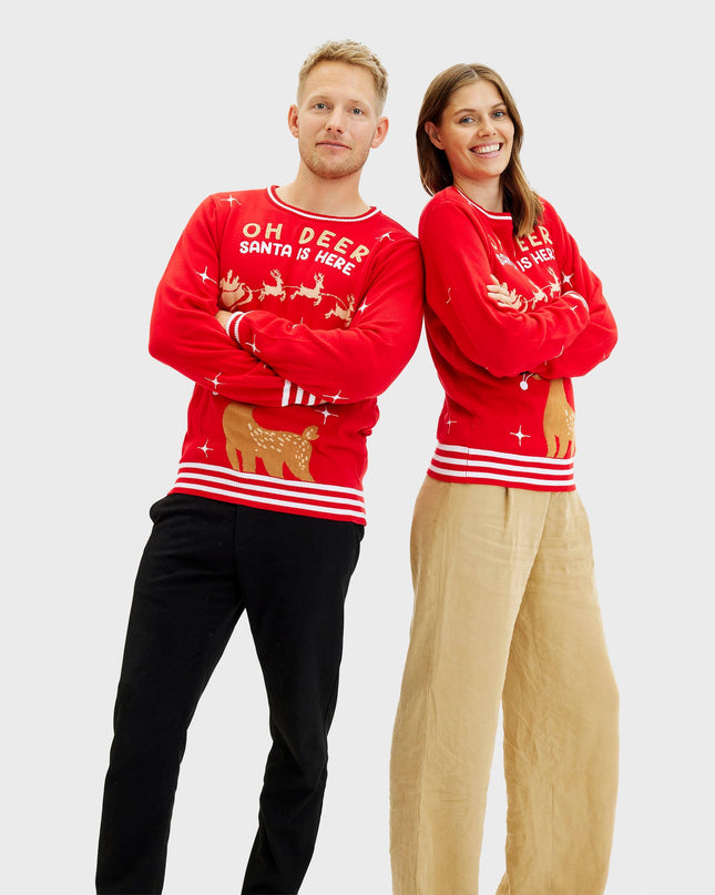 Oh Deer Men's Christmas Sweater for Festive Fun