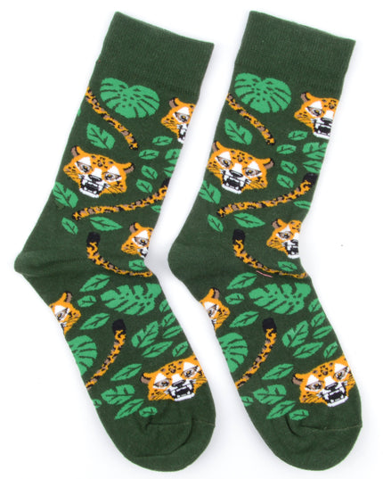 Fun Christmas Socks - Jungle Theme