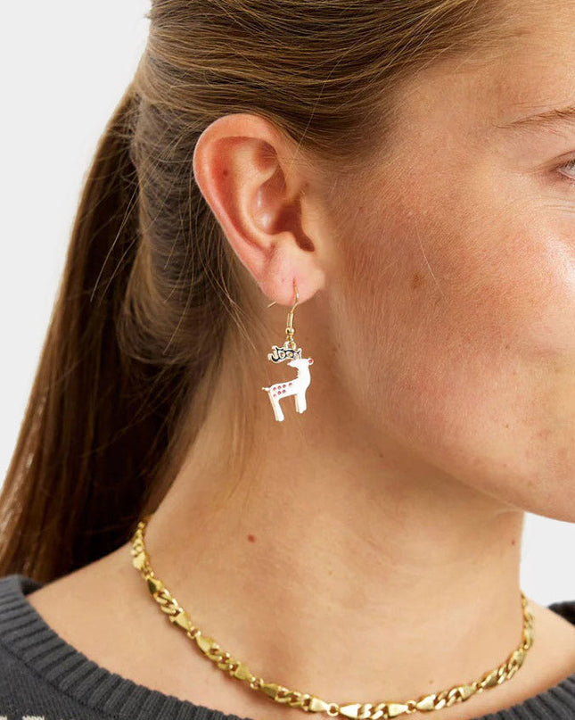 Weihnachtsohrringe – Rentier-Design