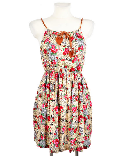 Red Floral Summer Dress - Bright and Cheerful