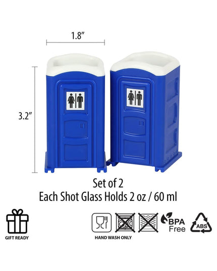 Porta Potty Shot Glasses