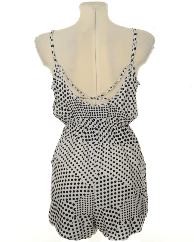 White Polka Dot Romper