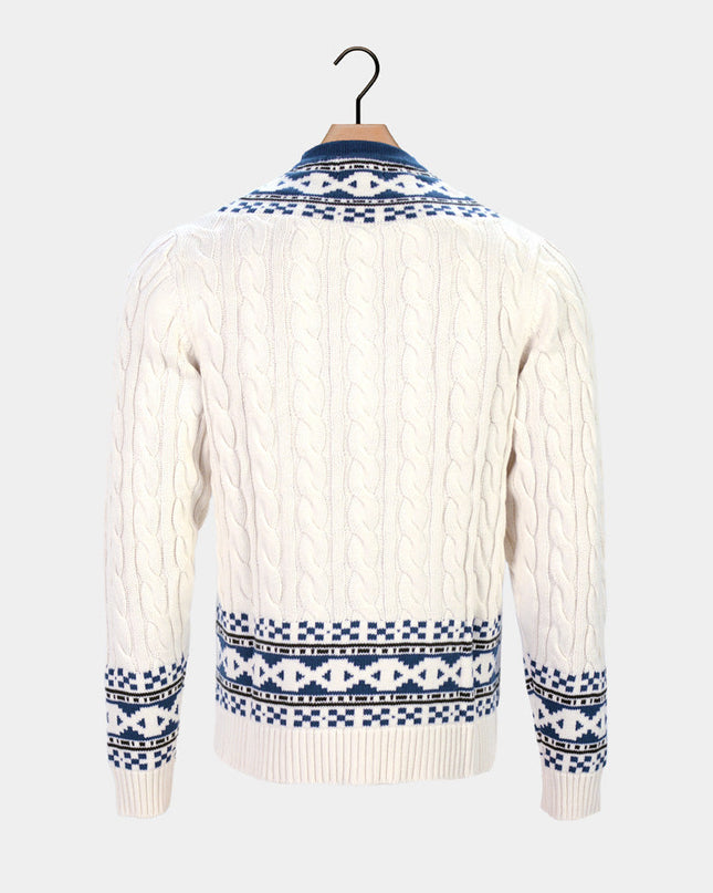 Damen-Cardigan „Dream Cottage“ aus Bio-Baumwolle für Weihnachten