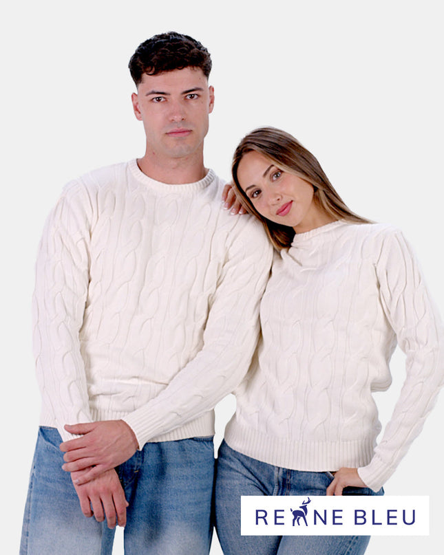 Snow Couples Christmas Sweater in Organic Cotton