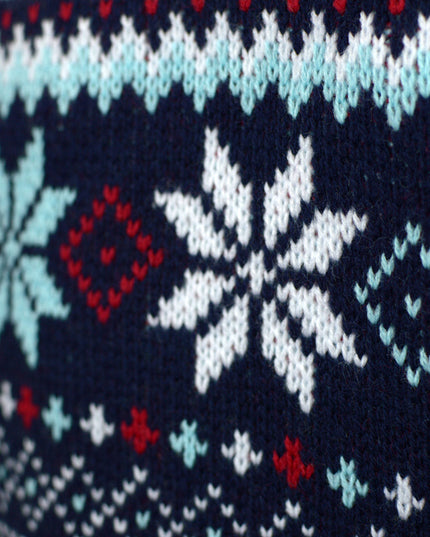 Marineblauer Weihnachtspullover für Herren